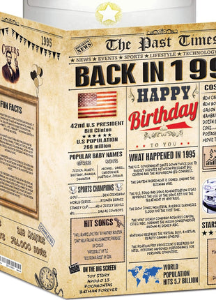 31st Birthday Card for Women Men - Back In 1995 Newspaper - 31 st Happy BIRTHDAY card - 31 birthday gift for Her Him - JUMBO size - 31st birthday decorations Dad Mom - Best gifts for 31 year old