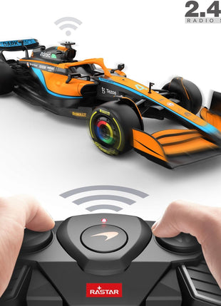 RASTAR McLaren Formula 1 Race Toy Car 2022, 1:18 F1 McLaren MCL36 Remote Control Car Model Vehicle Lando Norris + Daniel Ricciardo Drive to Survive