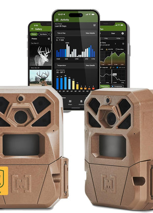 Moultrie Edge 2 Cellular Trail Camera - Auto Connect Nationwide 4G LTE - On Demand 36MP Photo - 1080P Video with HD Audio - 100 Ft Detection Range - Low Glow Flash