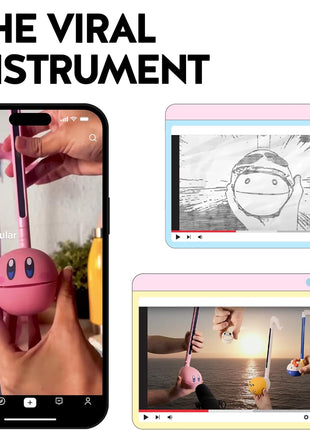 Otamatone Japanese Electronic Synthesizer Musical Instrument Toy - White | Portable Music Synthesizer from Japan by Maywa Denki Studio Award Winning Educational Fun Gift for Children, Teens & Adults