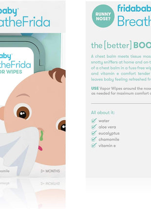 Breathefrida Vapor Wipes for Nose or Chest by Frida Baby