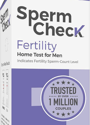 SpermCheck Fertility Sperm Count Test for Men, at Home Sperm Test, Easy to Read Results, Over 98% Accurate