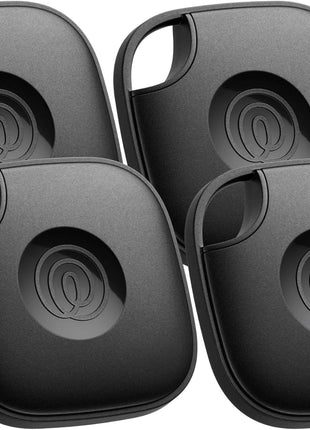 Life360 Tile - Bluetooth Tracker, Keys Finder and Item Locator for Keys, Bags and More. Phone Finder. Both iOS and Android Compatible. 4-Pack (Black)