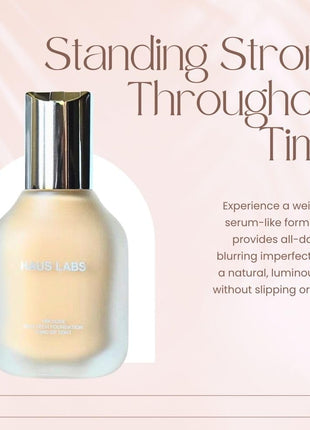 HAUS LABS BY LADY GAGA Triclone Skin Tech Medium Coverage Foundation with Fermented Arnica 330 Medium Cool