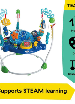 Baby Einstein Neptune's Ocean Discovery Activity Baby Jumper Activity Center, Ages 6 Months +, Max Weight 25 lbs., Unisex