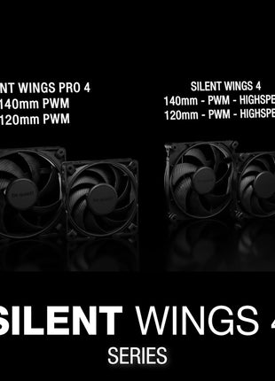 be quiet! Silent Wings Pro 4 120mm PWM 3000 RPM Premium Low Noise Cooling Fan | 4-Pin | BL098