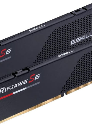 G.SKILL Ripjaws S5 Series DDR5 RAM (Intel XMP 3.0) 32GB (2x16GB) 6000MT/s CL30-40-40-96 1.35V Desktop Computer Memory U-DIMM - Matte Black (F5-6000J3040F16GX2-RS5K)