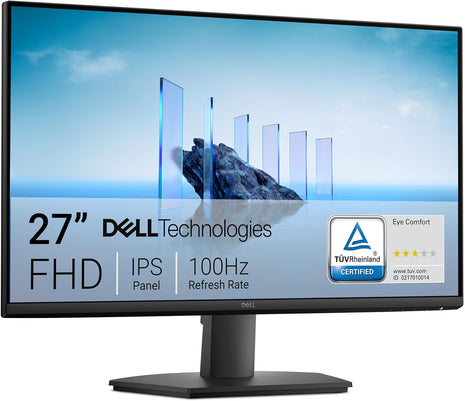 Dell 27 Monitor SE2725HM, FHD, IPS, 100Hz, Eye Comfort, Anti-Glare | HDMI, VGA, 5ms Response, 250 Nit Brightness, 72% NTSC, Tilt Adjust, ENERGY STAR Certified