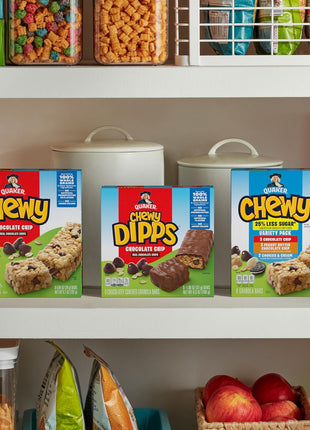 Quaker Chewy Granola Bars, Chocolate Chip, 58 Count - Packaging May Vary