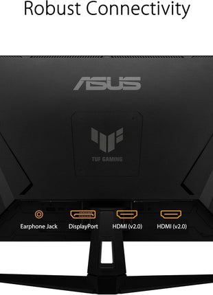 ASUS TUF Gaming 27" 1440P HDR Monitor (VG27AQ3A) – QHD (2560 x 1440), 180Hz, 1ms, Fast IPS, 130% sRGB, Extreme Low Motion Blur Sync, Speakers, Freesync Premium, G-SYNC Compatible, HDMI, DisplayPort