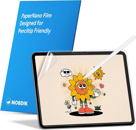 MOBDIK Paperfeel Screen Protector for iPad Air 13 & iPad Pro 13 | 2 Pack Matte Film Crafted for Natural Writing, Anti Glare, Touch Sensitivity
