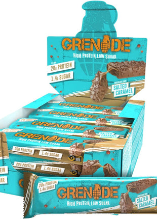 Grenade Low Sugar Protein Bars 12-Pack - Salted Caramel