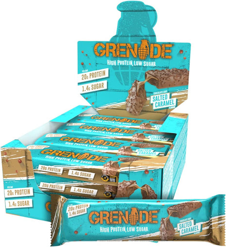 Grenade Low Sugar Protein Bars 12-Pack - Salted Caramel