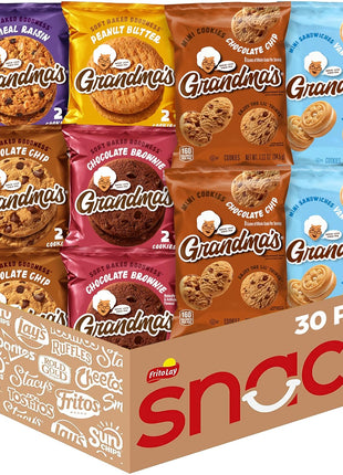 Grandma's Cookies, Variety Pack, (Pack of 30)