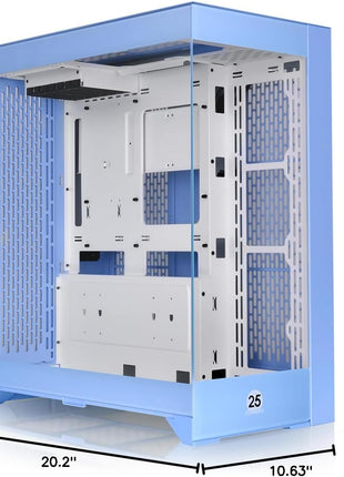 CTE E600 MX Hydrangea Blue E-ATX Mid Tower with Centralized Thermal Efficiency Design; Interchangeable Dual Front Panel; 3Way VGA Mounting Bracket; 400mm PCIe4 Riser Cable Included; CA-1Y3-00MFWN-00