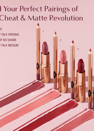 Charlotte Tilbury Lip Cheat Lip Liner Pencil - Gives Lips a Fuller-Looking, Defined Pout - Enriched with Jojoba Oil & Hyaluronic Acid - Waterproof, Smudge-Proof & Transfer-Proof