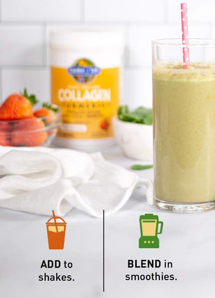 Garden of Life Multi-Sourced Collagen Powder with Turmeric, Apple Cinnamon | Collagen Peptides with Turmeric Powder, Supplement Drink Mix