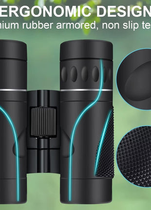 12X25 Mini Pocket Binoculars for Adults Kids, Small Compact Binoculars for Bird Watching, Opera Concert