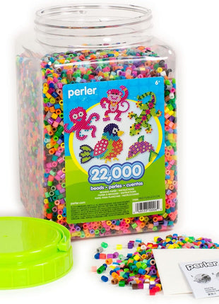 Perler Multi-Mix Fuse Beads Jar, Assorted Colors, Pack of 22000 (PER17000)
