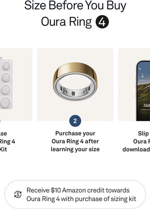 OURA Ring 4 Smart Ring - Gold - Size 7