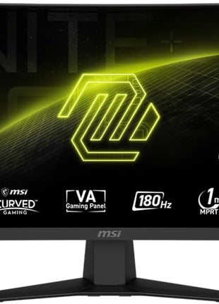 msi MAG 244C 24-inch 1920 x 1080 (FHD) Gaming Monitor, 180Hz, AMD FreeSync, HDMI, DisplayPort, VESA, Tilt, Height Adjustable, Speaker, 1ms, Black
