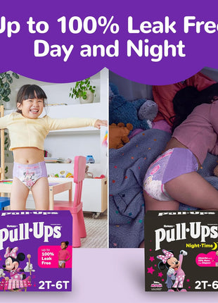 Pull-Ups Girls' Night-Time Potty Training Pants, Size 4T-5T Overnight Training Underwear (38-50 lbs), 52 Ct