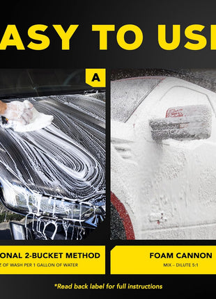 Meguiar's Gold Class Car Wash, Ultra-Rich Foam Car Wash Soap and Conditioner for Vehicle Cleaning, Paint Cleaner to Clean and Condition in One Easy Step, 1 Gallon
