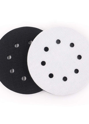 5 Pack 5 Inch 8 Holes Soft Density Interface Pads Hook and Loop 5" Sponge Cushion Buffer Backing Pad (Set of 5)