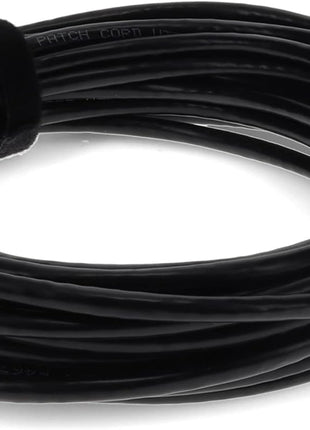 AddOn 50ft RJ-45 (Male) to RJ-45 (Male) Straight Black Cat6 UTP PVC Copper Patch Cable