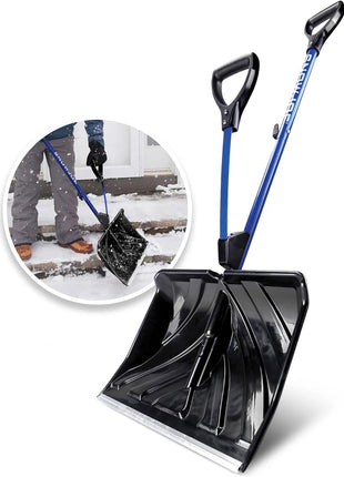 Snow Joe Snow Shovel with 18-Inch Blade and Assist Handle, 3.5 Lbs - Heavy-Duty Lightweight Shoveling Tool for Ice Removal, Shovelution SJ-SHLV01