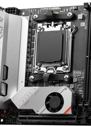 MSI MPG B650I Edge WiFi Gaming Motherboard (AMD Ryzen 9000/8000/7000 Series Processors, AM5, DDR5, PCIe 4.0, M.2, SATA 6Gb/s, USB 3.2 Gen 2, HDMI, Wi-Fi 6E, Bluetooth 5.3, 2.5Gbps LAN, Mini-ITX)