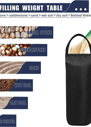 112 LBS Canopy Weights Sand Bags for Canopy Outdoor Advertising Tent Sunshade Fixed Windproof Pop up Tent(No Sand) 4-Pack Package May Vary