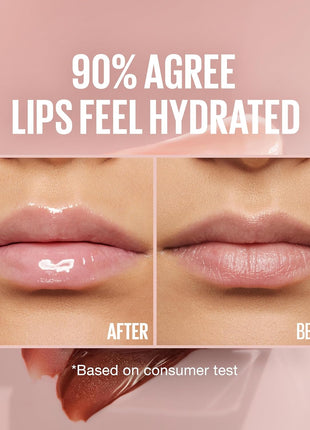 Maybelline Lifter Gloss, Hydrating Lip Gloss with Hyaluronic Acid, Ice, Pink Neutral, 0.18 Ounce