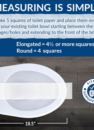 Mayfair NextStep2 Toilet Seat with Built-In Potty Training Seat, Slow-Close, Removable that will Never Loosen, Elongated, White