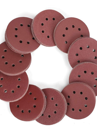 WORKPRO 150-piece Sanding Discs Set - 5-Inch 8-Hole Sandpaper 10 Grades Include 60, 80, 100, 120, 150,180, 240, 320, 400, 600 Grits for Random Orbital Sander(Not for Oscillating Tools or Mouse Sander)