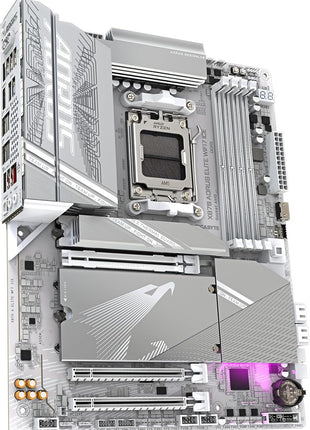 GIGABYTE X870 AORUS Elite WIFI7 ICE AMD AM5 LGA 1718 Motherboard, ATX, DDR5, 4X M.2, PCIe 5.0, USB4, WIFI7, 2.5GbE LAN, EZ-Latch, 5-Year Warranty