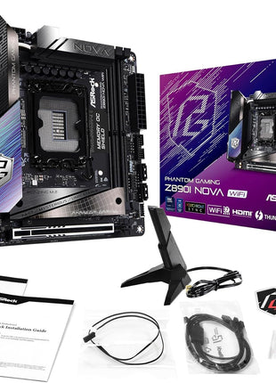 ASRock Intel Core Ultra Z890 LGA1851 RL-ILM Mini ITX Motherboard Phantom Gaming Z890i Nova WiFi 7 DDR5 9466 MHz 128 GB