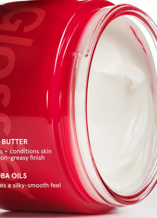 Glossier Crème de You Dry-Touch Body Butter - Signature You Fragrance Scented Body Cream for Dry Skin & 24 Hour Hydration - Shea Butter & Jojoba Oil - Warm & Spicy - Dermatologist-Tested, Vegan, 215ml