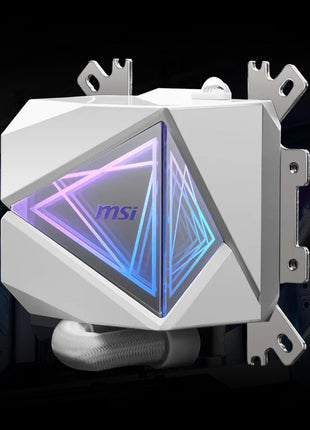 msi MAG CoreLiquid I360 White - AIO ARGB CPU Liquid Cooler - Infinity Mirror Design - UNI Bracket - 360mm Radiator - Triple 120mm ARGB PWM Fans - LGA 1700/1851 / AM5/AM4 Compatible
