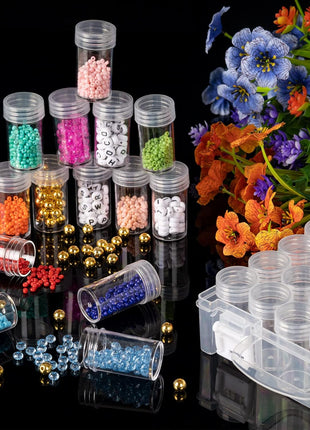 30 Slots Diamond Painting Storage Containers, Bead Organizer, Diamond Containers Diamond Painting Boxes Diamond Embroidery Box Storage Containers 30 Grids Storage Box for Beads Rhinestones (2 Pack)