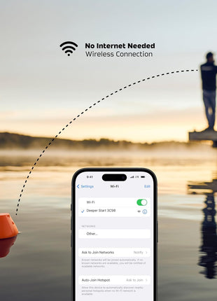 Deeper Start Fish Finder - Portable and Depth Finder for Recreational Fishing from Dock, Shore, Bank or Kayak | Castable Deeper Smart Sonar with Free User Friendly App