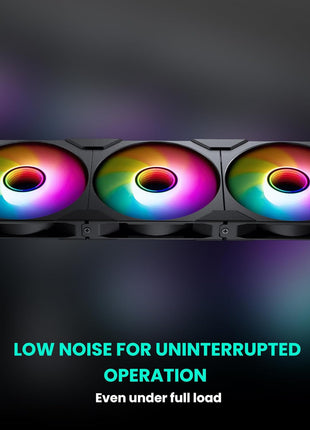 PHANTEKS 140mm RGB 3-Pack Reverse Blade Gaming PC Fan - PWM Fan - Up to 1800 RPM - High Airflow - Low Vibration - Quiet - Compatible with Desktop, Laptop, Radiator