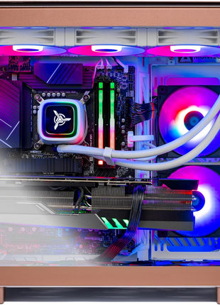 Skytech King 95 Gaming PC Desktop, Ryzen 7 7800X3D 4.2 GHz (5GHz Turbo), AMD RX 9070 XT 16GB, 2TB Gen4 NVMe SSD, 32GB DDR5 RAM 5600 RGB, 850W Gold PSU, 360mm ARGB AIO, Wi-Fi, Win 11