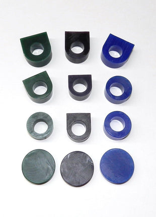 JTS Carving Wax Ring Tube Assortment - Jewelry Earring Modeling Wax 12 Pcs Pre-Cut Tubes & Blanks - 3 Grades