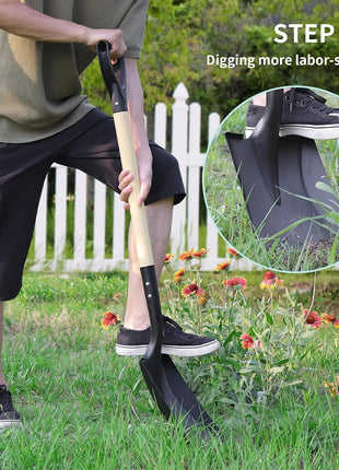 Square Shovel, Shovels for Digging with D-Handle, Overall 41-Inch Long Garden Shovel, Transfer Shovel, Snow Shovel for Car, Garden Tools