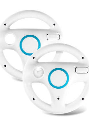 Beastron Mario Kart Racing Wheel, 2 Sets White Color Bundle
