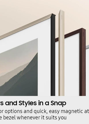Samsung 50-inch The Frame Customizable Bezel, Modern White (VG-SCFA50WTBZA, 2021 Model)