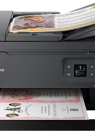 Canon PIXMA TR7020a All-in-One Wireless Color Inkjet Printer, with Duplex Printing, Mobile Printing, and Auto Document Feeder, Black, Works with Alexa
