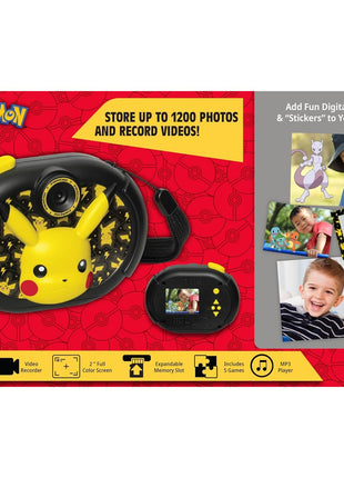 Pokemon Pikachu Kids Camera with SD Card Digital Camera with Video