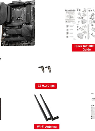 MSI MAG Z790 Tomahawk WiFi Gaming Motherboard (Supports 12th/13th/14th Gen Intel Processors, LGA 1700, DDR5, PCIe 5.0, M.2, 2.5Gbps LAN, USB 3.2 Gen2, HDMI/DP, Wi-Fi 6E, Bluetooth 5.3, ATX)